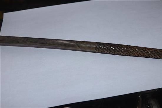 A South Asian rhinoceros horn gong beater